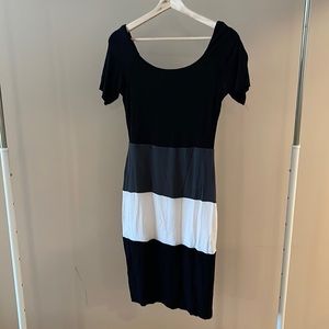 Color Block Midi Dress